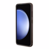 Guess 4G Metal Gold Logo dėklas telefonui Samsung Galaxy A35 - rudas