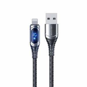 WEKOME WDC-166 Sakin Series USB-A–Lightning įkrovimo ir duomenų laidas, 1 m, 6 A, „Tarnish“ spalvos