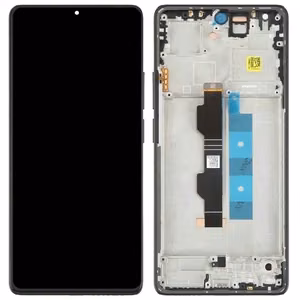 LCD ekranas Xiaomi Redmi Note 13 Pro 4G/Poco M6 Pro 4G su lietimui jautriu ekranu su rėmu Midnight Black OLED