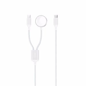 Belaidis įkroviklis XO (CX030) Apple Watch 2in1 baltas