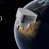 Adapteris iš Schuko/DE sieninio kištuko į universalų kištuką