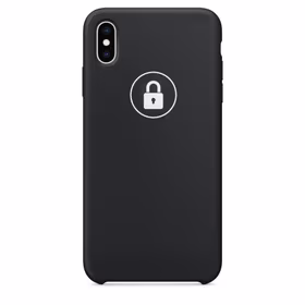 Dėklas "Silicone Case" skirtas iPhone Xs Max / Black / su įpakavimu
