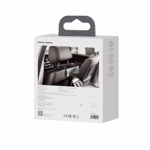 Automobilinis laikiklis Baseus BackSeat Holder juodas (belaidis įkrovimas 15W) (ne magnetinis / automobilio sėdynei)