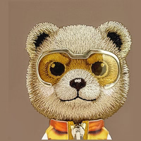 Nimmy Cool&Cute 2.0 Meškių teminis dėklas telefonui iPhone 17 - smėlinas