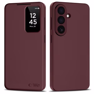 Tech-Protect Išmanusis Piniginė Dėklas for Samsung Galaxy S26 - bordo
