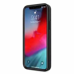 BMW odinis dėklas su perforuotais šonais iPhone 12 Pro Max - juodas