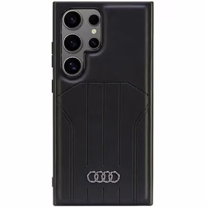 Audi Sintetinės odos Magnetinis dėklas telefonui S24 Ultra S928 juodas/juodas kietas dėklas AU-TPUPCMS24U-Q5/D1-BK