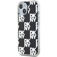 DKNY IML languotas mono raštas dėklas telefonui iPhone 15 / 14 / 13 - juodas