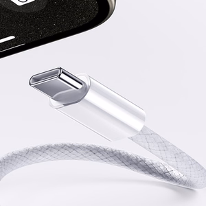 Benks Cable D46 braided (C.D.SJ.FC.WE.LA32) - Type C to Lightning - PD 27W 3A 2 metres white
