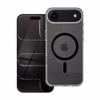 Drop Glue spalvingas magnetinis dėklas telefonui, suderinamas su MagSafe, skirtas IPHONE 17 Air, juodas