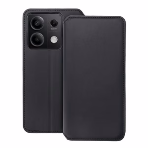 Dvigubos kišenės dėklas telefonui XIAOMI Redmi Note 13 5G juodas