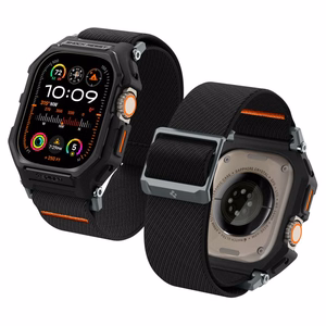 Spigen Lite Fit Pro dėklas su dirželiu Apple Watch Ultra 1 / 2 (49mm) - matinė juoda