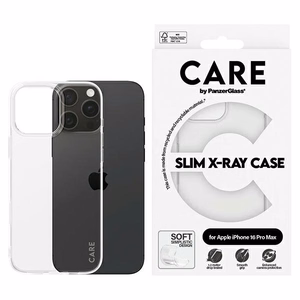 CARE by PanzerGlass X-Ray Soft Basic Dėklas iPhone 16 Pro Max 6.9 - skaidrus