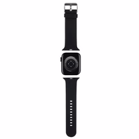 Karl Lagerfeld 3D Rubber Karl&Choupette Heads dirželis for Apple Watch 38/40/41mm - juodas
