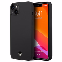 Mercedes Silicone Line dėklas iPhone 14 Plus - juodas