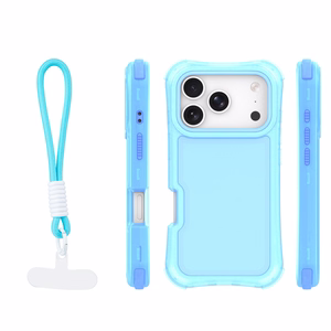 Safepop dėklas su dirželiu skirtas iPhone 17 Pro Max 6,9" mėlynas