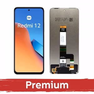 Ekranas skirtas Xiaomi Redmi 12 4G / Redmi 12 5G / Poco M6 Pro 5G juodas OEM