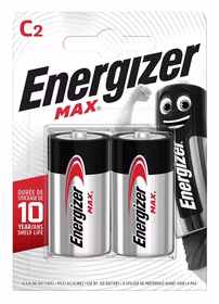Energizer Max 426803 Baterija C LR14, 2 vnt., Eco pakuotė