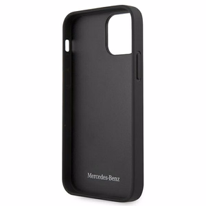 Mercedes Odinis perforuotos srities dėklas iPhone 12 mini - juodas