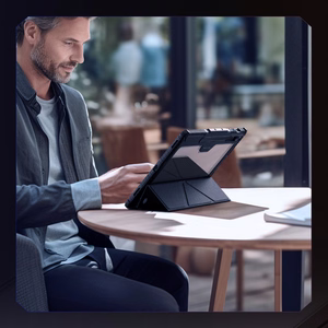 Nillkin Bumper Leather Case Pro dėklas Samsung Galaxy Tab S9+ - juodas