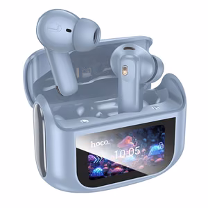 HOCO belaidės ausinės bluetooth su jutikliniu ekranu TWS ANC + ENC EQ21 mėlyna žvaigždė