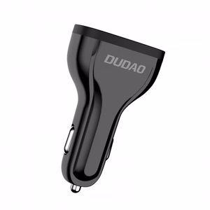 Automobilinis įkroviklis Dudao R7S QC3.0 Quick Charge 18W juodas (jungtys: 3xUSB)