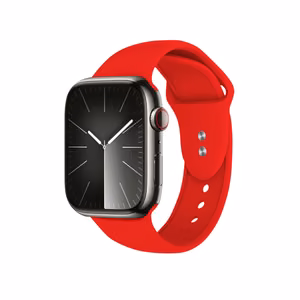 Crong Liquid dirželis, skirtas Apple Watch 44 / 45 / 46 / 49 mm, raudonas