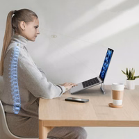 Tech-Protect ULS100 universalus nešiojamojo kompiuterio stovas iki 16" - pilkas