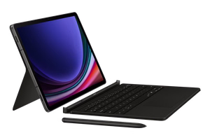 DX725UB klaviatūra su dėklu „Samsung Galaxy Tab S9/S9 FE/S10 FE/S10 Lite“, juoda