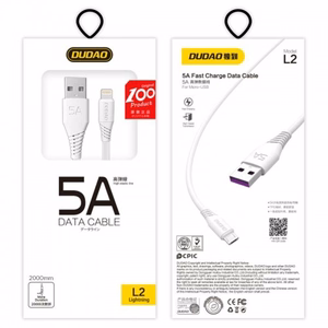 Кабель USB Dudao "L2L" белый Lightning 200 см