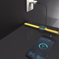 Dudao A12MaxC PD60W 2-in-1 įkroviklis Apple Watch / USB-C - juodas