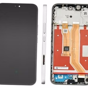 LCD ekranas, skirtas Huawei Honor 400 Lite, su jutikliniu ekranu ir rėmeliu, Velvet Grey, originalus (service pack)