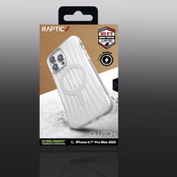 Raptic X-Doria Clutch dėklas iPhone 14 Pro Max su Magnetine galinė permatoma danga