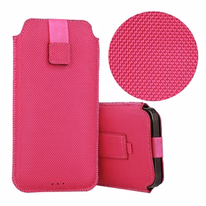 HIT Pouch Case (XL dydis) Iphone 15/15 Pro/Iphone 16/16 Pro/Samsung S24/S24 Plus/S25/S25 Plus/A53/A55 5G dizainas 2 rožinis