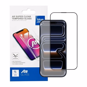 Tempered glass for iPhone 17 Blue Star 5D AR black