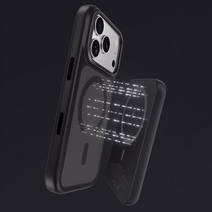 Benks Magnetic Mist dėklas su metaliniu rėmeliu (C.K.FF.AP.BK.0073) iPhone 18 Pro Max/17 Pro Max, juodas, su kameros valdymo mygtuku