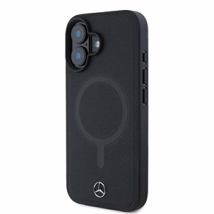 Mercedes lygios odos magnetinis iPhone 16 Plus dėklas - juodas
