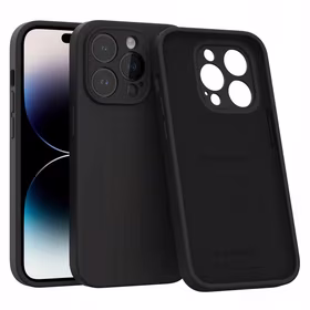 Spacecase silikoninis dėklas Mag iPhone 14 Pro juodas