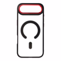 Dėklas telefonui COLOR EDGE MAG COVER suderinamas su MagSafe IPHONE 17 Air - juodas raudonas