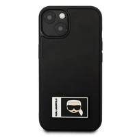Dėklas telefonui Karl Lagerfeld Ikonik Patch Case iPhone 13 - juodas