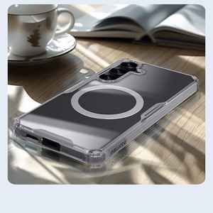 Nillkin Nature TPU Pro Magnetinis dėklas telefonui su MagSafe Samsung S25 - Baltas
