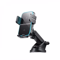 Automobilinis laikiklis Joyroom "JR-ZS246 S" juodas / (belaidis įkrovimas 15W) (nemagnetinis / lipni pagalvėlė)