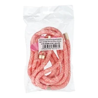 SWING (8mm) Telefono dirželis, Telefono pakabukas su reguliuojamu ilgiu / virvės ilgis 165cm (maks. 82.5cm kilpoje) / ant peties arba kaklo - rožinė-balta