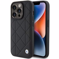 BMW odinis dygsniuotas dėklas telefonui iPhone 15 Pro Max - juodas