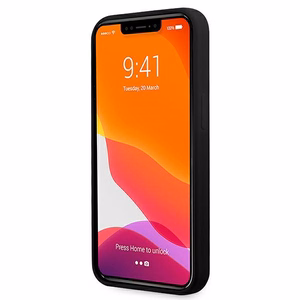 Karl Lagerfeld KLHCP13LSSKCK iPhone 13 Pro / iPhone 13 6.1 juodas Silikoninis dėklas Karl & Choupette