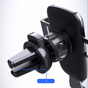 Gravity išmaniojo telefono automobilinis laikiklis ventiliacijos angai, sidabrinis (YC08)