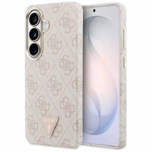 Guess dėklas 4G Triangle Logo MagSafe for Samsung Galaxy S26 rožinis