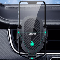 Dudao F2+ smartphone laikiklis for the air vent with clamp - juodas