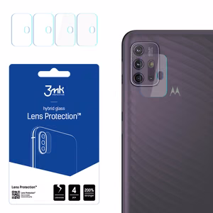 hibridinis stiklas 3MK FLEXIBLE GLASS LENS MOTOROLA MOTO G10 kamerai 4 vnt..