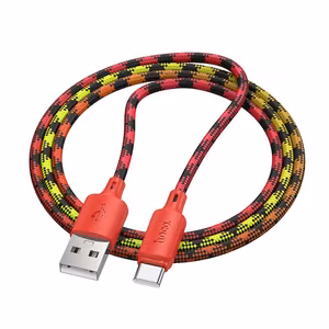 USB-A to USB-C Cable Hoco 3A 1 m X116 gradient red